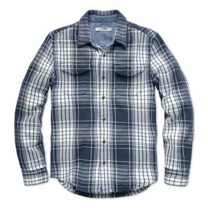 NWT Outerknown Flannel Blanket Shirt Size Medium Plaid Kelly Slater